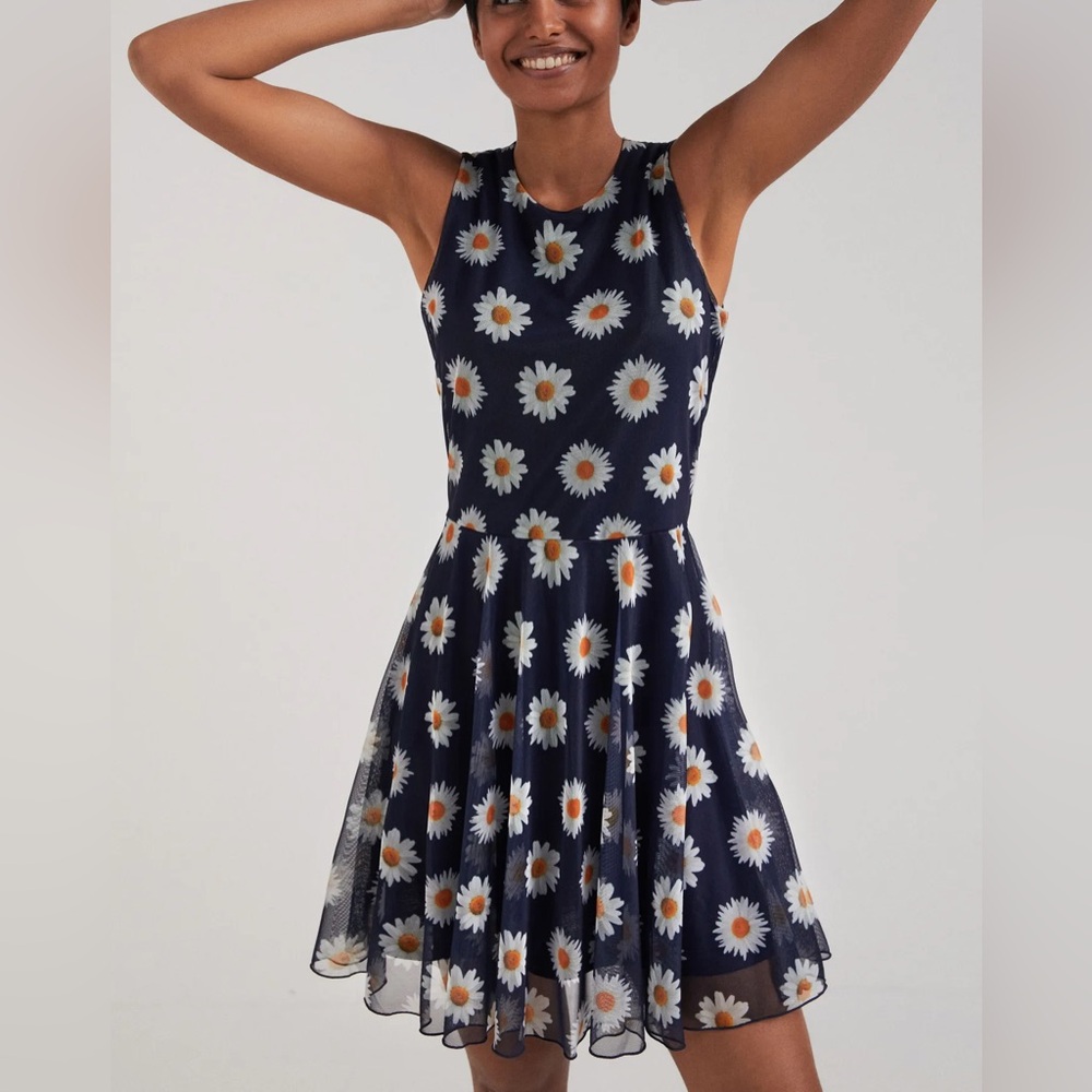 Desigual sleeveless daisy tulle summer dress